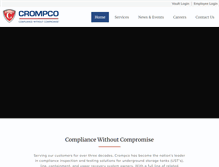 Tablet Screenshot of crompco.com